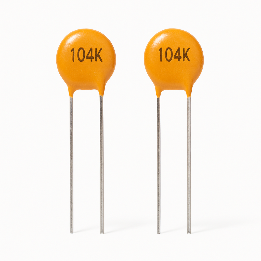 104K Ceramic Disc Capacitors – 100nF, 100V, Radial (176-Pack)