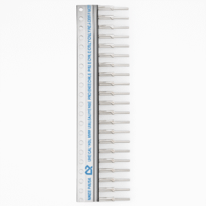Straight Male PCB Contacts – 1-Pin Flat Tabs, Auto-Insert Strip (138-Pack)