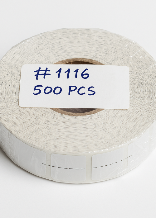 Adhesive Label Roll – 500 Blank Stickers for Inventory or Barcode Use